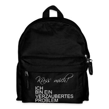 Embrasse-moi, je suis un problème enchanté - Sac à dos Enfant - noir - Devant
