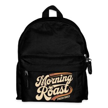 Morning Roast – Fresh Daily Coffee - Kids' Backpack - black - Front