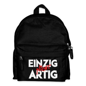 Only not well-behaved pun - Kids' Backpack - black - Front