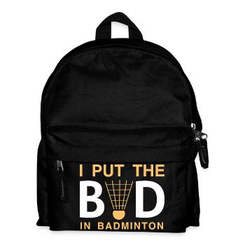 Badminton - Kinder Rucksack - Schwarz - Vorne
