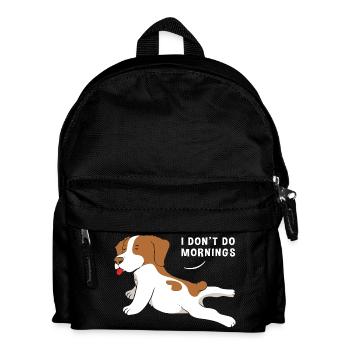 Late risers Monday morning morning grouches - Kids' Backpack - black - Front