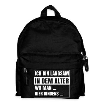J’arrive lentement à l’âge où tu peux le faire ici - Sac à dos Enfant - noir - Devant