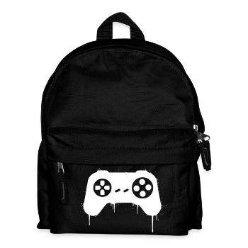 Gamepad Graffiti Tropfen - Kinder Rucksack - Schwarz - Vorne