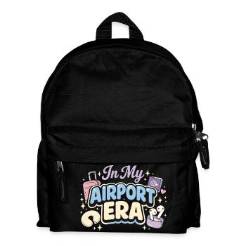 Reiseangst-humor, Flughafen-chaos, Fliegen Ist - Kinder Rucksack - Schwarz - Vorne