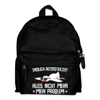 Oie partielle à la retraite avec lunettes de soleil - retraite anticipée - Sac à dos Enfant - noir - Devant