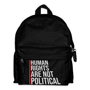 Les droits de l’homme ne sont pas politiques Logo Menschenrechte - Sac à dos Enfant - noir - Devant