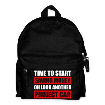 Start saving money Car lover car guy mechanic - Kinder Rucksack - Schwarz - Vorne