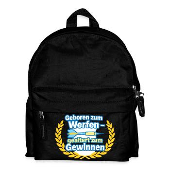 Geboren zum Werfen – Siegmotiv - Kinder Rucksack - Schwarz - Vorne