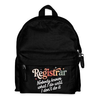 School Secretary School Secretary School Office Administration - Kids' Backpack - black - Front