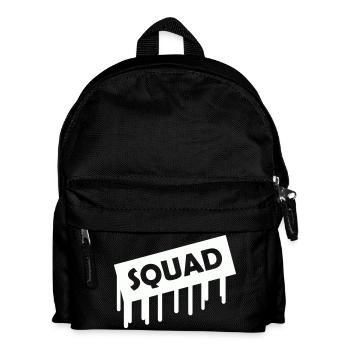 squad- - Kinder Rucksack - Schwarz - Vorne