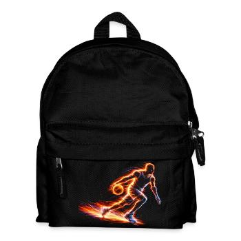 Conception sportive énergétique du joueur de basket-ball - Sac à dos Enfant - noir - Devant