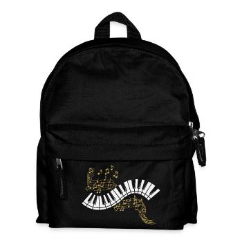 Piano Sheet Music Piano Music Pianist Musician Keyboard - Kids' Backpack - black - Front