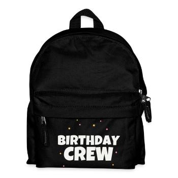 Birthday Crew Birthday Party Team Celebrate Group - Kids' Backpack - black - Front