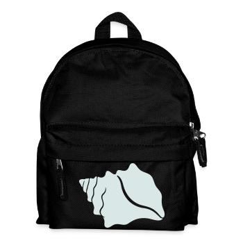 Pastel Shell Silhouette - Kids' Backpack - black - Front
