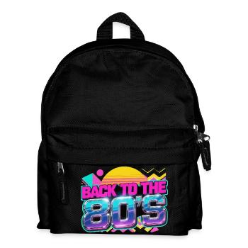 Retour au Neon Retro des années 80 - Sac à dos Enfant - noir - Devant