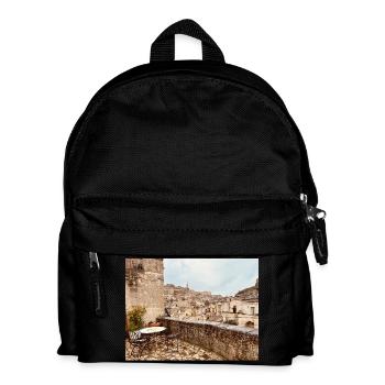 Terrassenansicht der Altstadt - Kinder Rucksack - Schwarz - Vorne