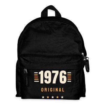 1976 Original Vintage Retro 50th Birthday Gift - Kids' Backpack - black - Front