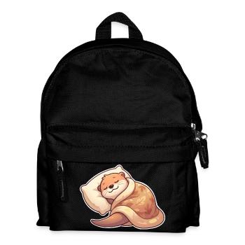 Sleeping Otter - Kids' Backpack - black - Front