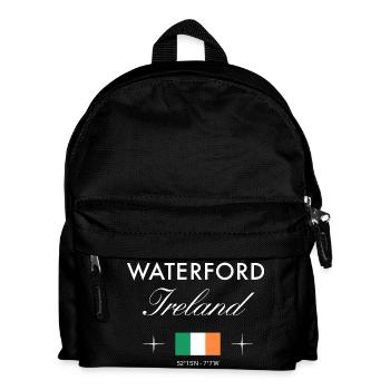 Waterford Ireland Coordinates Travel Souvenir - Kids' Backpack - black - Front