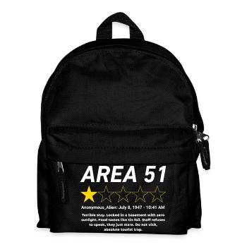 Area 51 Review One Star Alien Design - Kinder Rucksack - Schwarz - Vorne