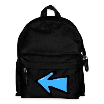 Punkt-Pfeil - Kinder Rucksack - Schwarz - Vorne