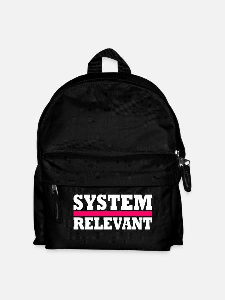 System relevant - Kinder Rucksack - Schwarz