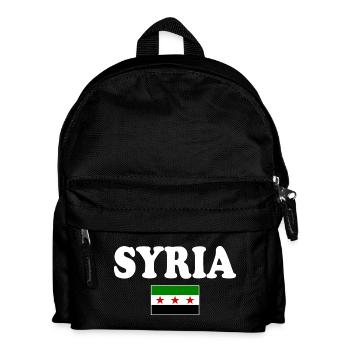 Syria Flag - Kids' Backpack - black - Front