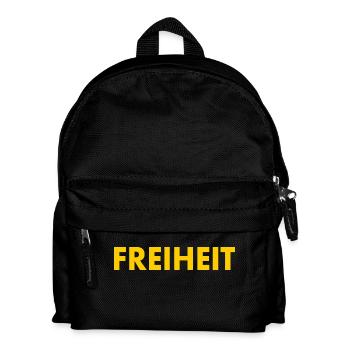 freiheit - Kinder Rucksack - Schwarz - Vorne