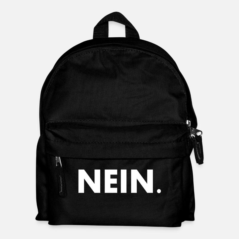 Nein - Kinder Rucksack - Schwarz