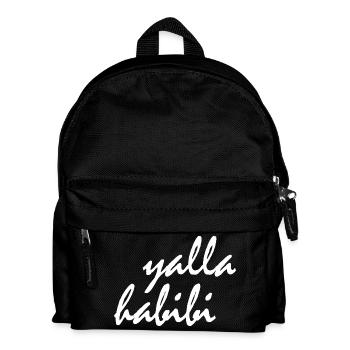 Yalla habibi - Kinder Rucksack - Schwarz - Vorne