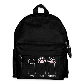 Rock Paper Scissors - Cat Paws - Kids' Backpack - black - Front