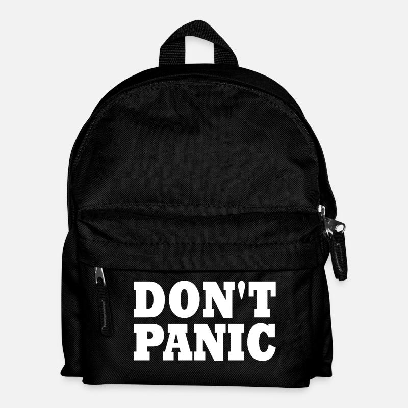 don't panic - Kinder Rucksack - Schwarz