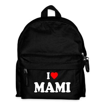 I love mami - Kids' Backpack - black - Front
