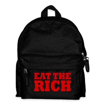 Eat the rich - Kids' Backpack - black - Front