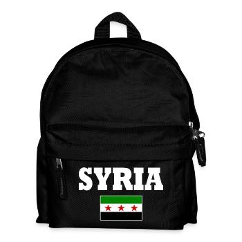 Syria Flag - Kids' Backpack - black - Front