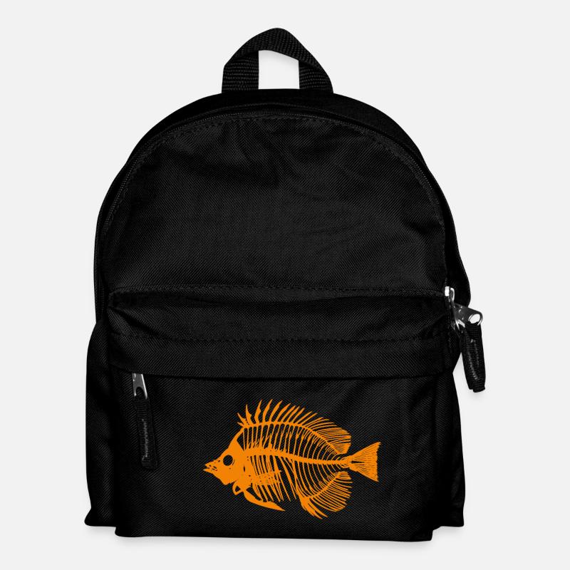 Poisson Orange - Sac à dos Enfant - noir