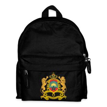Marokko Wappen - Kinder Rucksack - Schwarz - Vorne