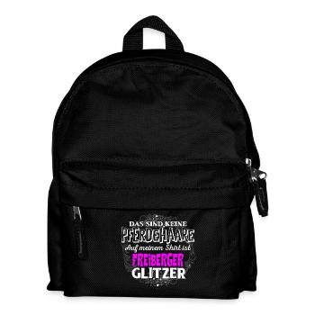 FREIBERGER - Glitzer - Kinder Rucksack - Schwarz - Vorne