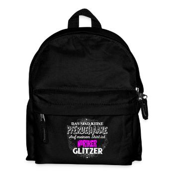 NORIKER - Glitzer - Kinder Rucksack - Schwarz - Vorne