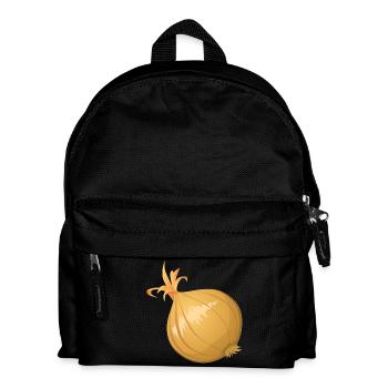 zwiebeln onion halloween gemuese vegetables34 - Kinder Rucksack - Schwarz - Vorne