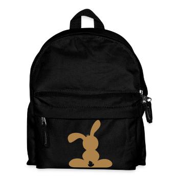 Hase - Kinder Rucksack - Schwarz - Vorne