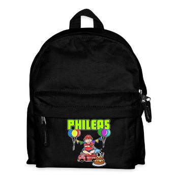 cadeau sapeurs-pompiers Phileas - Sac à dos Enfant - noir - Devant