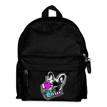 Bully - bouledogue français - Amour - Sac à dos Enfant - noir - Devant