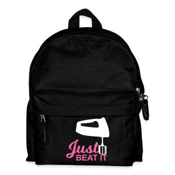 Einfach nur schlagen! - Geschenk - Kinder Rucksack - Schwarz - Vorne