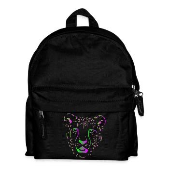 Gepard Raubkatze Afrika - Kinder Rucksack - Schwarz - Vorne