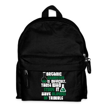 La chimie organique est une chemise difficile - Sac à dos Enfant - noir - Devant