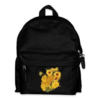 Vincent van Gogh Sonnenblumen Art history Shirt - Kinder Rucksack - Schwarz - Vorne