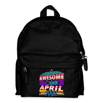April 1992 - Kinder Rucksack - Schwarz - Vorne