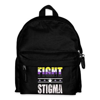 Fight Stigma - LGBTQ - Non-Binary - Kids' Backpack - black - Front