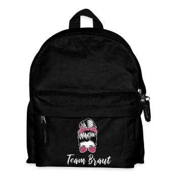 Team Braut Cool Junggesellinnenabschied - Kinder Rucksack - Schwarz - Vorne